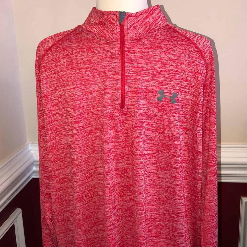 Under Armour men’s 1/4 zip shirt Sz L